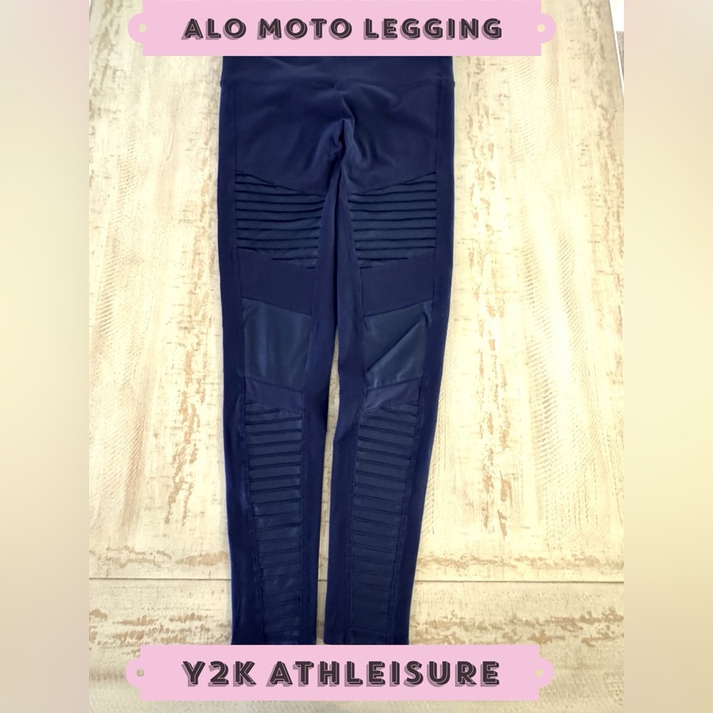 Alo Moto Leggings y2K athleisure size small